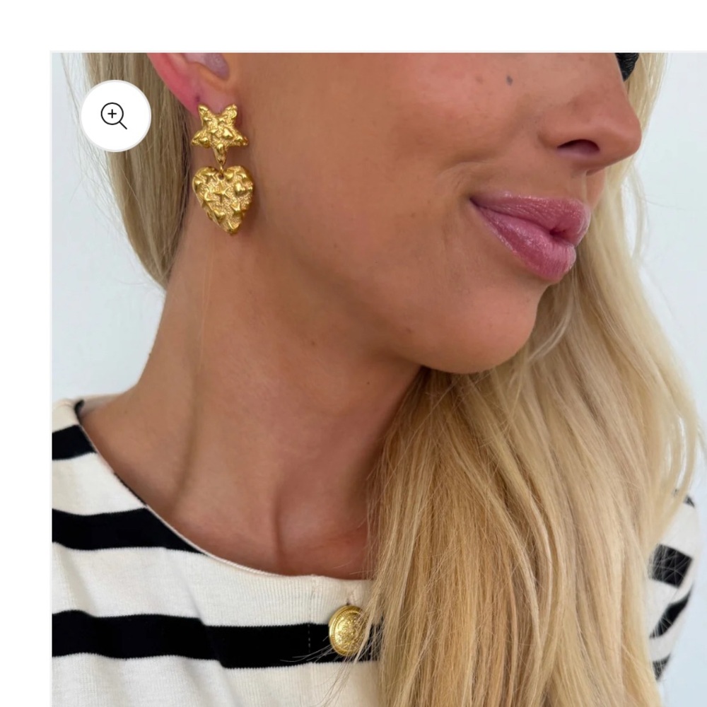 Chansutt Pearls jewelry Caroline Heart and Star earrings